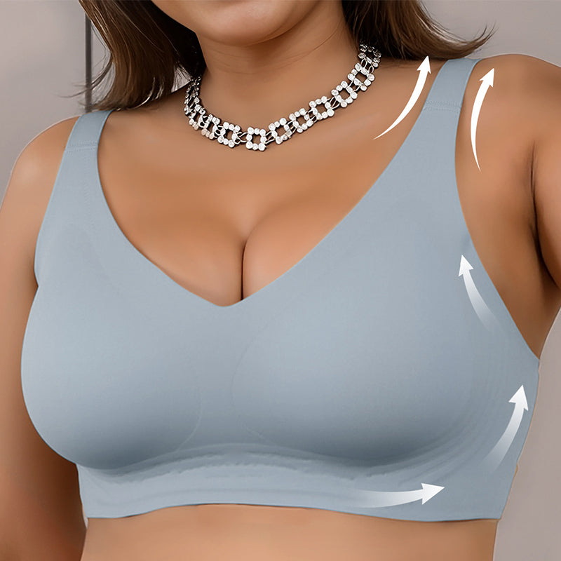 đFörsĂ€ljning före jul: Köp 1 fĂ„ 1 gratisđžTrĂ„dlös sömlös BH i stor storlek| Push-up-BH utan bygelđInga hĂ€ngande bröst lĂ€ngre