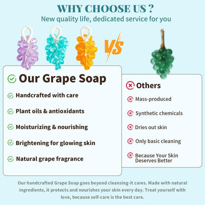 🍇Hantverkets arv: Handgjord kristalltvål med druvdoft