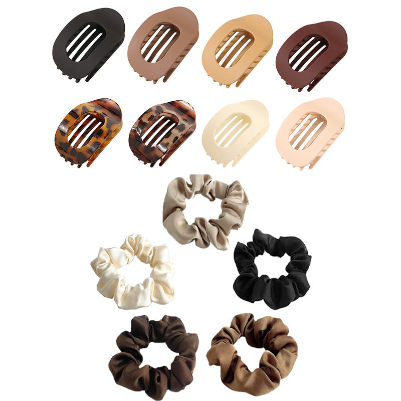 ⏳Denna veckas specialerbjudande✨ Oval uppsättning hårklämmor (4 st)