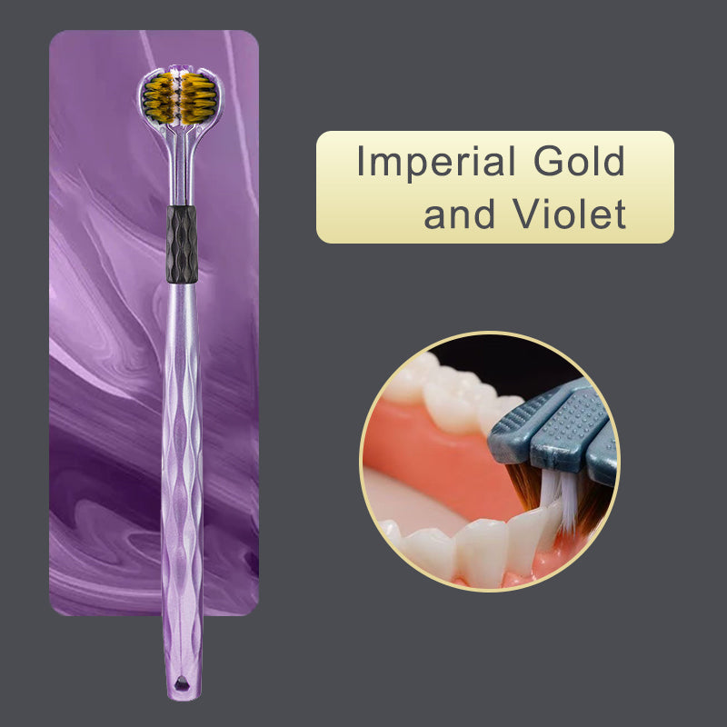 🦷 Tresidig tandborste med mjuka bors