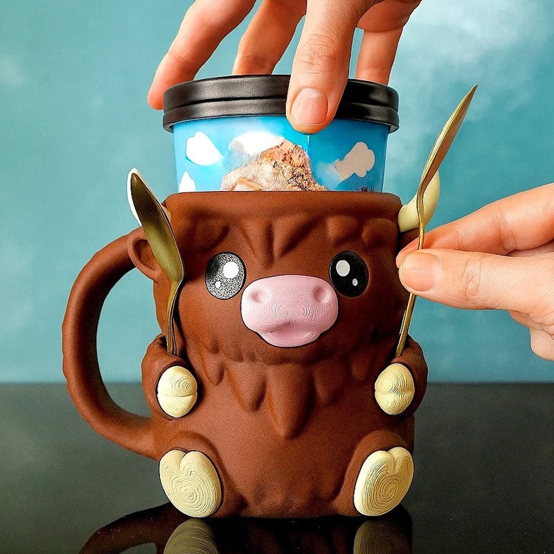 🐮Ferdinand Highland Cow Ice Cream Pint Holder
