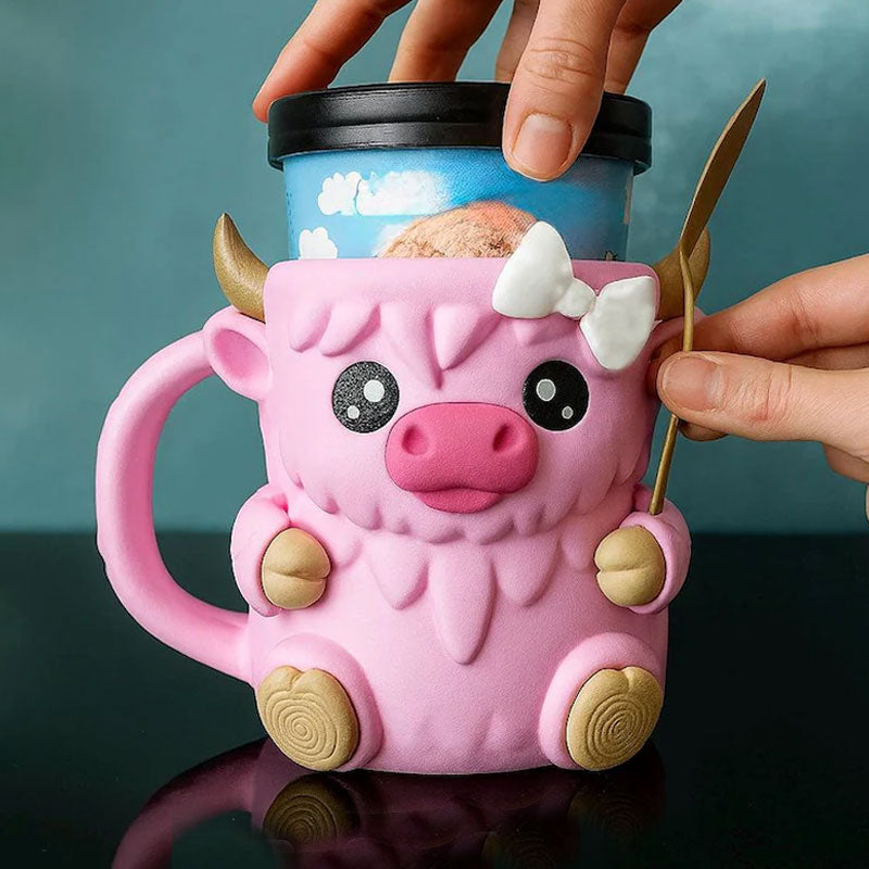 🐮Ferdinand Highland Cow Ice Cream Pint Holder