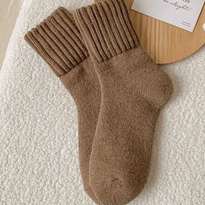 🧦 Värmande Ullstrumpor i Mellanhöjd