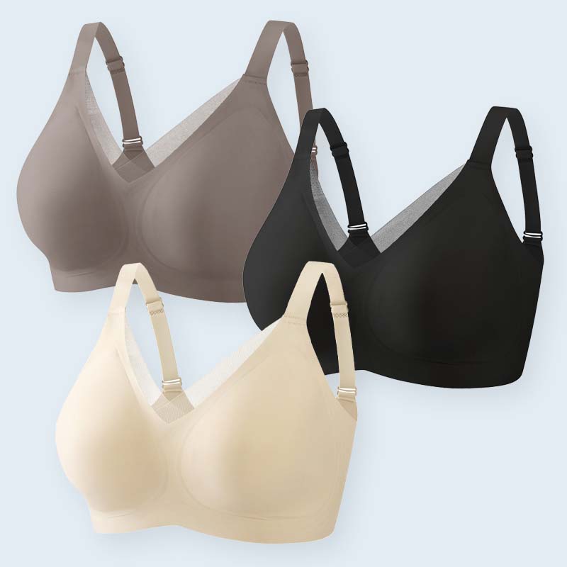 ⏰Försäljning inför jul: Köp två, få en gratis❤️ Ultra-stödjande behå Lyfter och formar – helt utan bygel