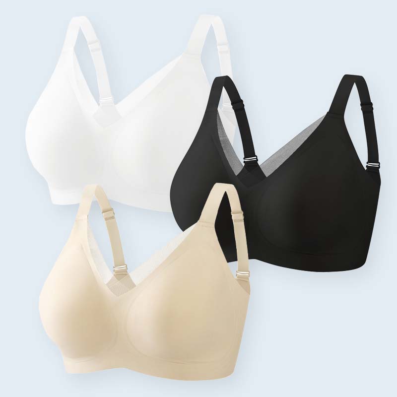 ⏰Försäljning inför jul: Köp två, få en gratis❤️ Ultra-stödjande behå Lyfter och formar – helt utan bygel