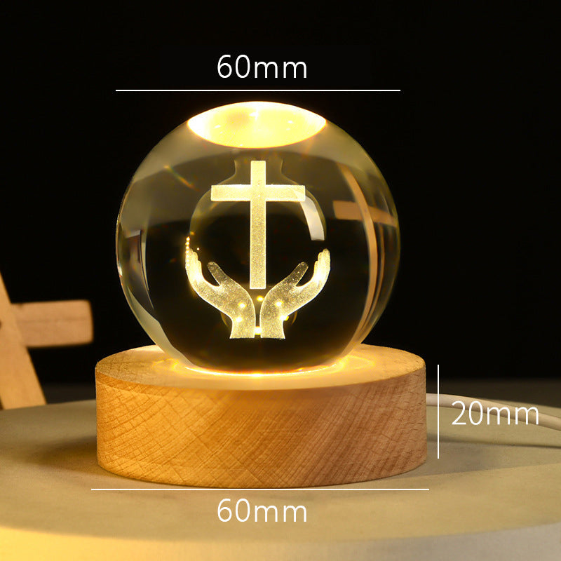 🔮Andaktsfull Kristallnattlampa