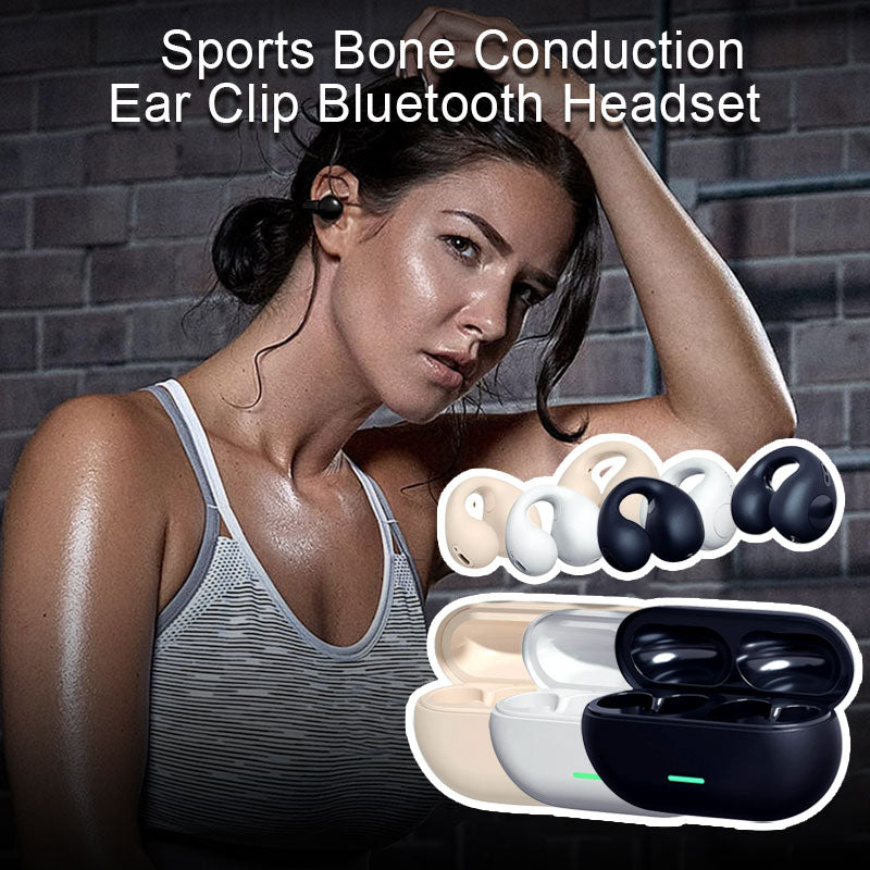 💫Bluetooth-headset med öronklämma för sport med benlednin🎧
