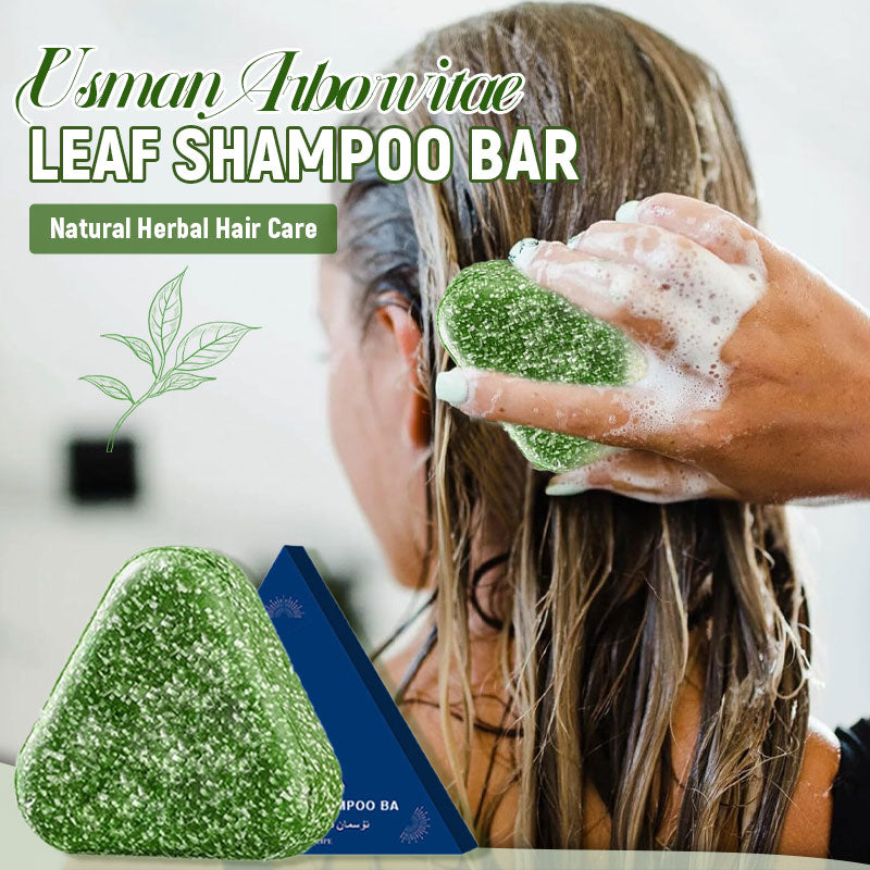 🌿 Usman Arborvitae Leaf Shampoo Bar – Naturlig örtbaserad hårvår