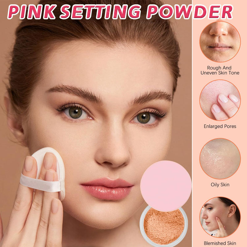 ⌛Halva priset under begränsad tid✨🌸Rosa fixeringspulve