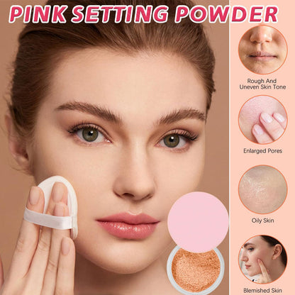 ⌛Halva priset under begränsad tid✨🌸Rosa fixeringspulve