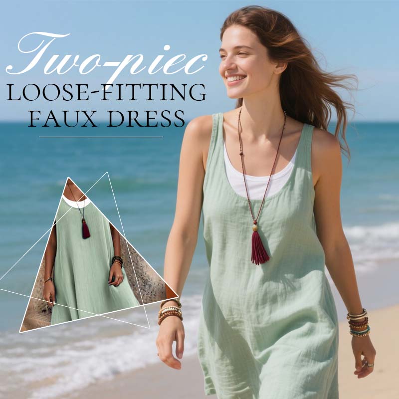 👗 Tvådelad löst sittande klännin