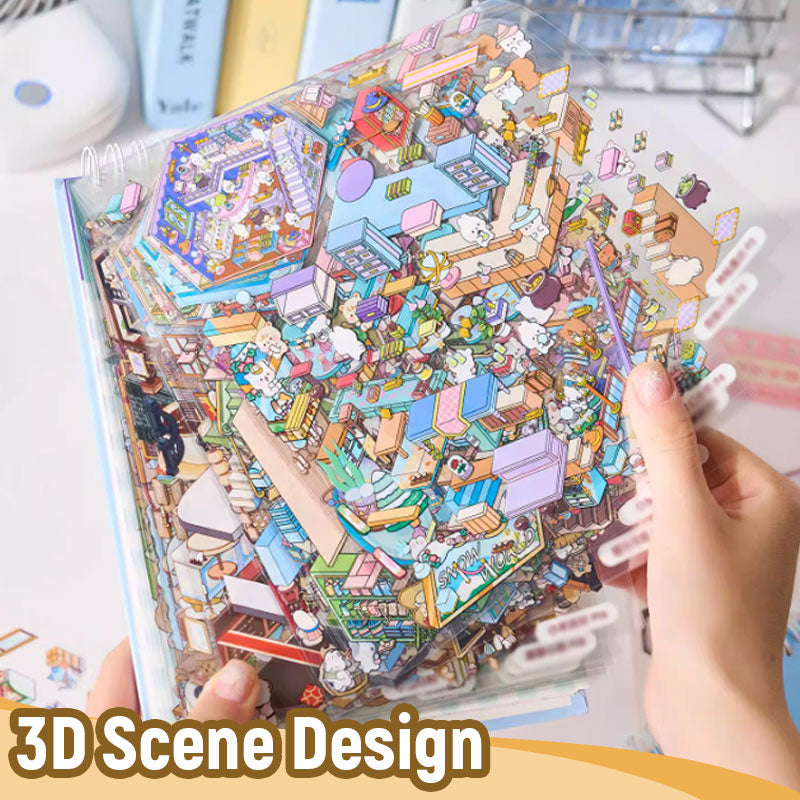 🌟Kreativitet möter lek🎨 Stresslindrande handgjorda scenklistermärke