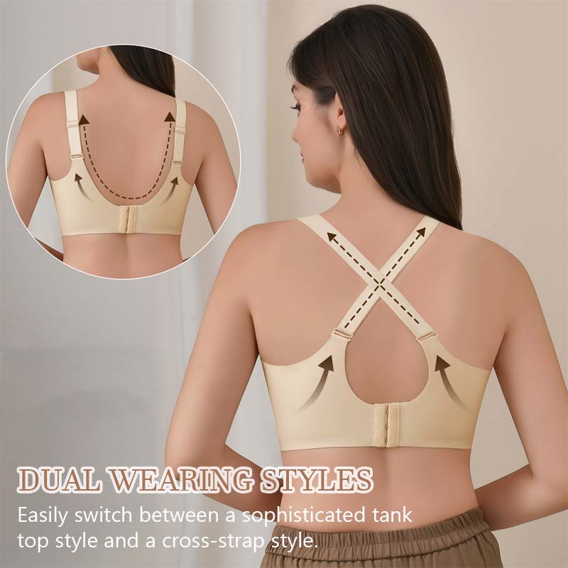 ⏰Försäljning inför jul: Köp två, få en gratis❤️ Ultra-stödjande behå Lyfter och formar – helt utan bygel
