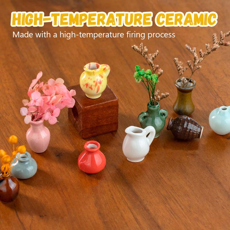 🌼 Keramiska minivaser som kylskåpsmagneter