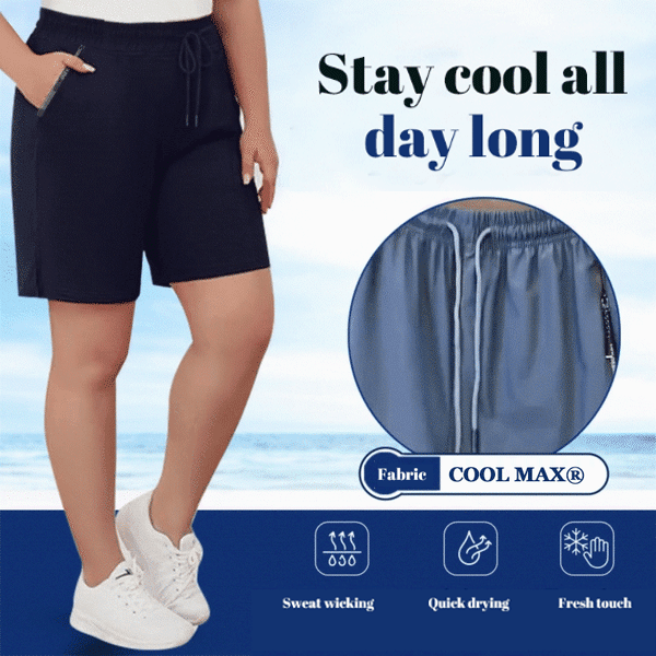 ⌛Denna veckas specialerbjudande🧊Håller dig sval hela sommaren❄️🩳Snabbtorkande stretchshorts tillverkade av issilk