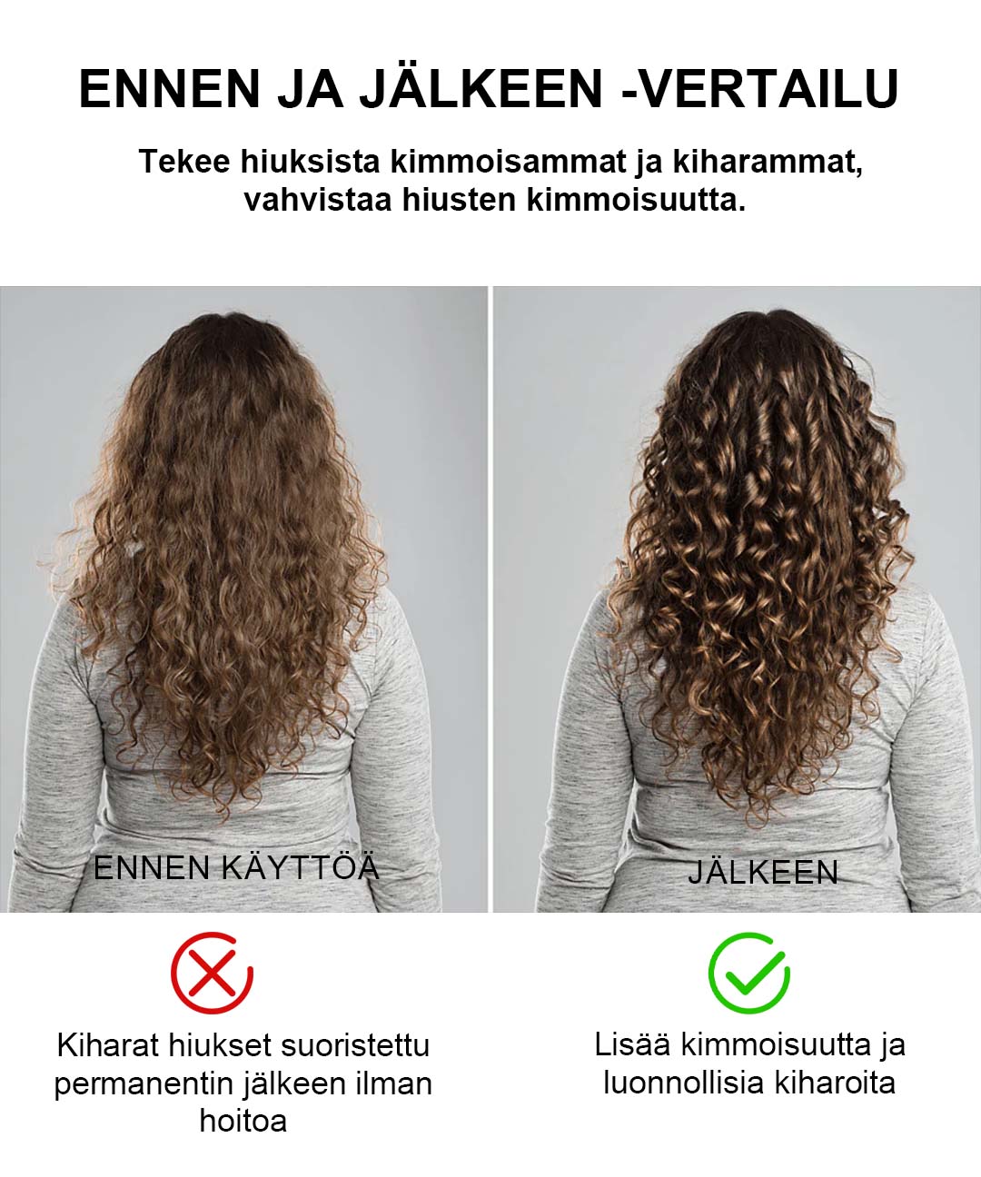 🔥2025 Varm försäljning🔥Långvarig stylingvolym återfuktande elasticitetshöjande kräm för lockigt hå