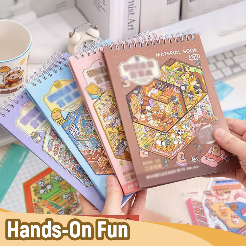 🌟Kreativitet möter lek🎨 Stresslindrande handgjorda scenklistermärke