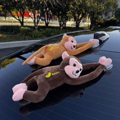 🐒 Kreativ bilhängare med långarmad apa – rolig och iögonfallande