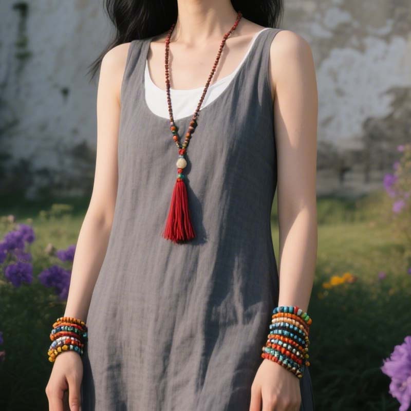 👗 Tvådelad löst sittande klännin