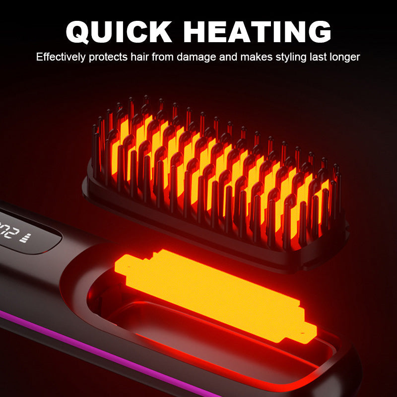 🥰Skapa vackert hår precis som du vill✨Trådlös hårplattån