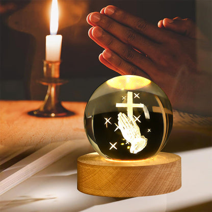 🔮Andaktsfull Kristallnattlampa