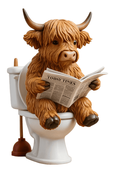 🐮Highland Ko Adventskalender 2025🎄 - 3D handgjord Highland Ko Docka (24 bitar)