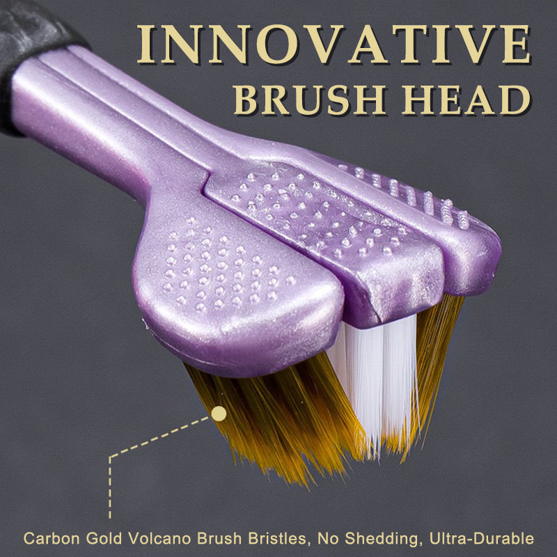 🦷 Tresidig tandborste med mjuka bors