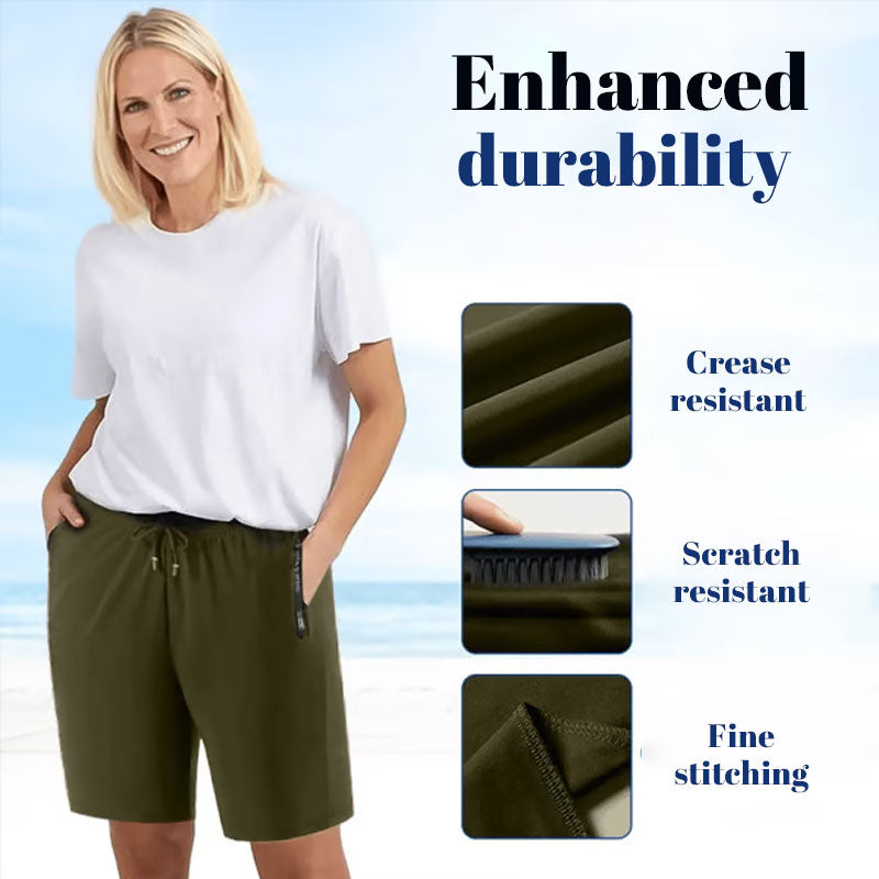 ⌛Denna veckas specialerbjudande🧊Håller dig sval hela sommaren❄️🩳Snabbtorkande stretchshorts tillverkade av issilk