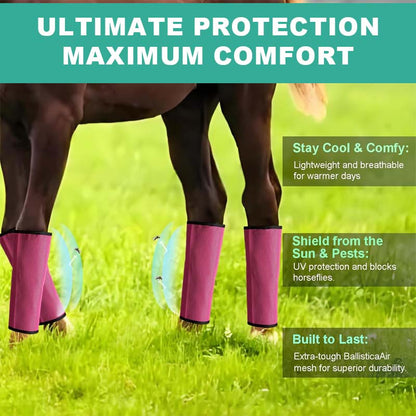 🐎Andningsbara mesh-leggings som skyddar mot hästflugo✨