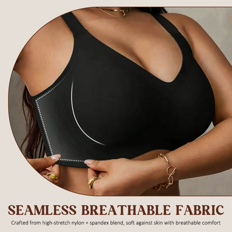 💕Försäljning före jul: Köp 1 få 1 gratis🌸Trådlös sömlös BH i stor storlek| Push-up-BH utan bygel👍Inga hängande bröst längre