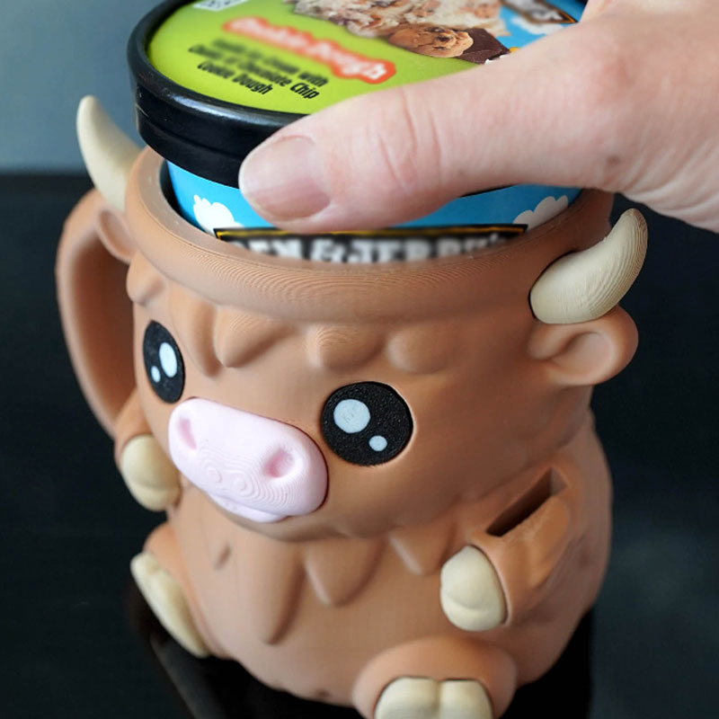 🐮Ferdinand Highland Cow Ice Cream Pint Holder