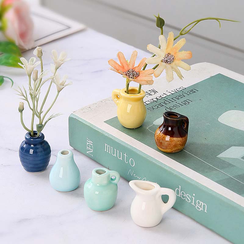 🌼 Keramiska minivaser som kylskåpsmagneter