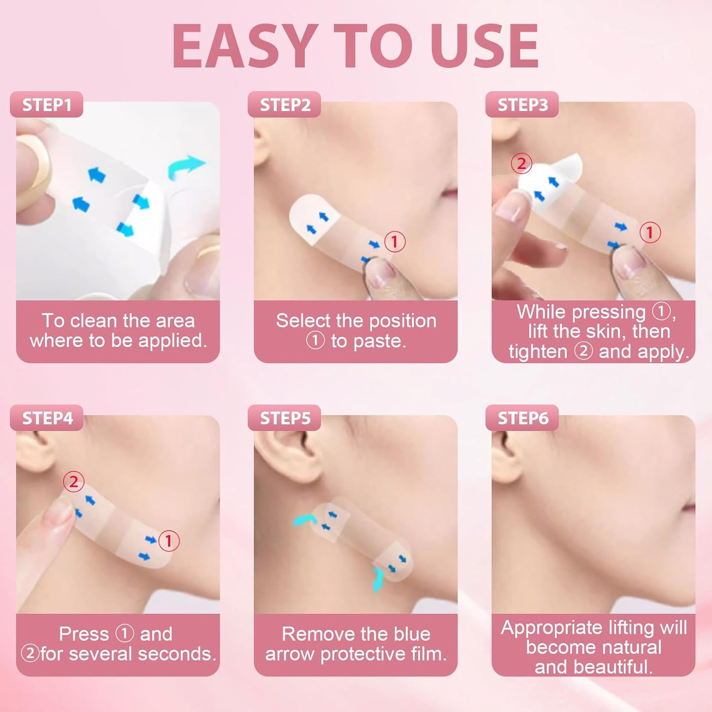 ✨🔥Osynlig ansiktslyftplåster