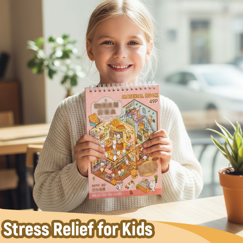 🌟Kreativitet möter lek🎨 Stresslindrande handgjorda scenklistermärke