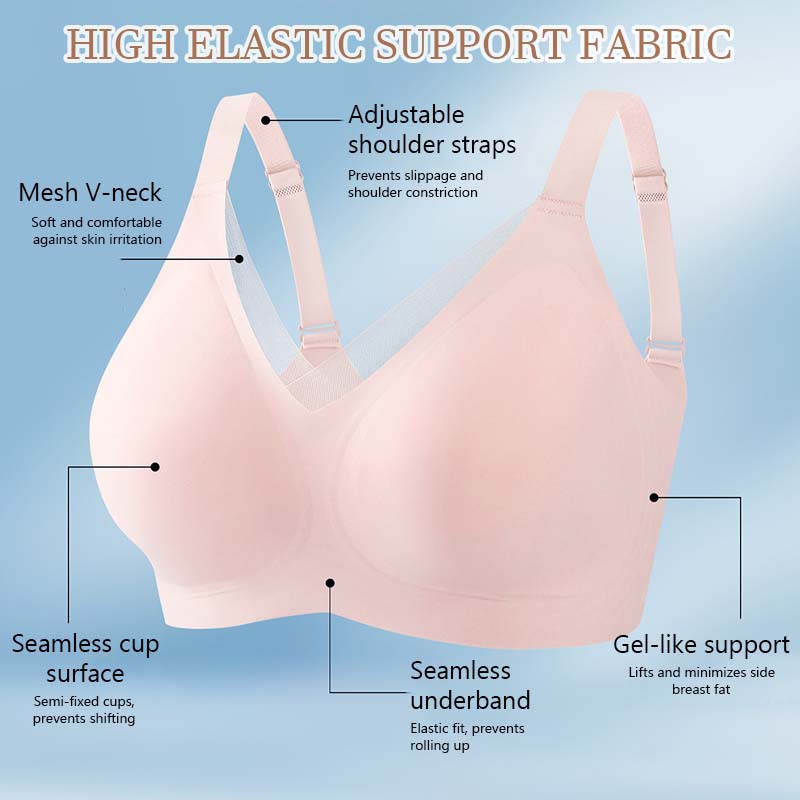 ⏰Försäljning inför jul: Köp två, få en gratis❤️ Ultra-stödjande behå Lyfter och formar – helt utan bygel