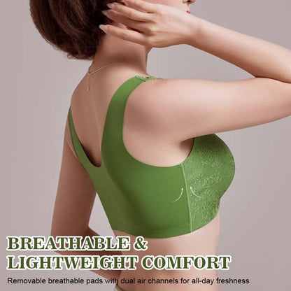 🌹Sista dagen ❤️ Köp 1 få 2 gratis🌹Bekväm sömlös BH utan bygel med framfäste