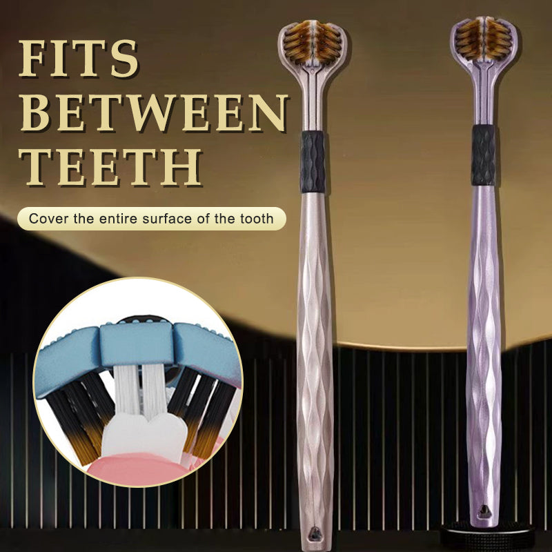 🦷 Tresidig tandborste med mjuka bors