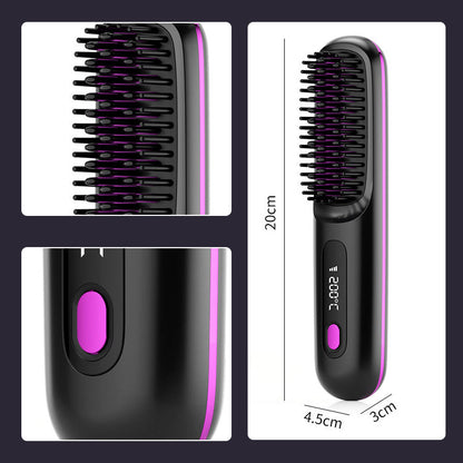 🥰Skapa vackert hår precis som du vill✨Trådlös hårplattån