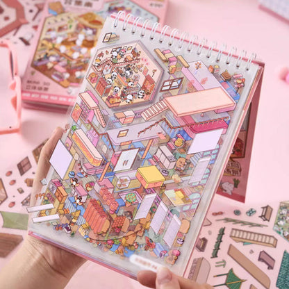 🌟Kreativitet möter lek🎨 Stresslindrande handgjorda scenklistermärke