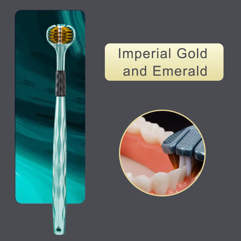 🦷 Tresidig tandborste med mjuka bors