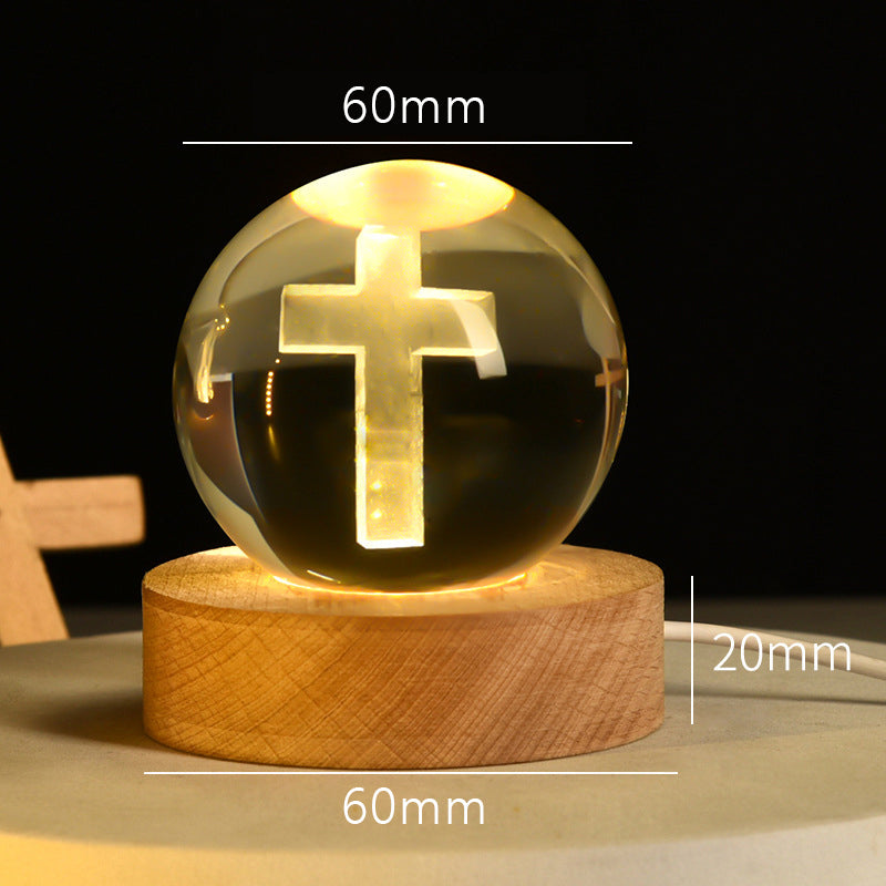 🔮Andaktsfull Kristallnattlampa