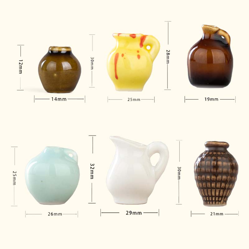 🌼 Keramiska minivaser som kylskåpsmagneter