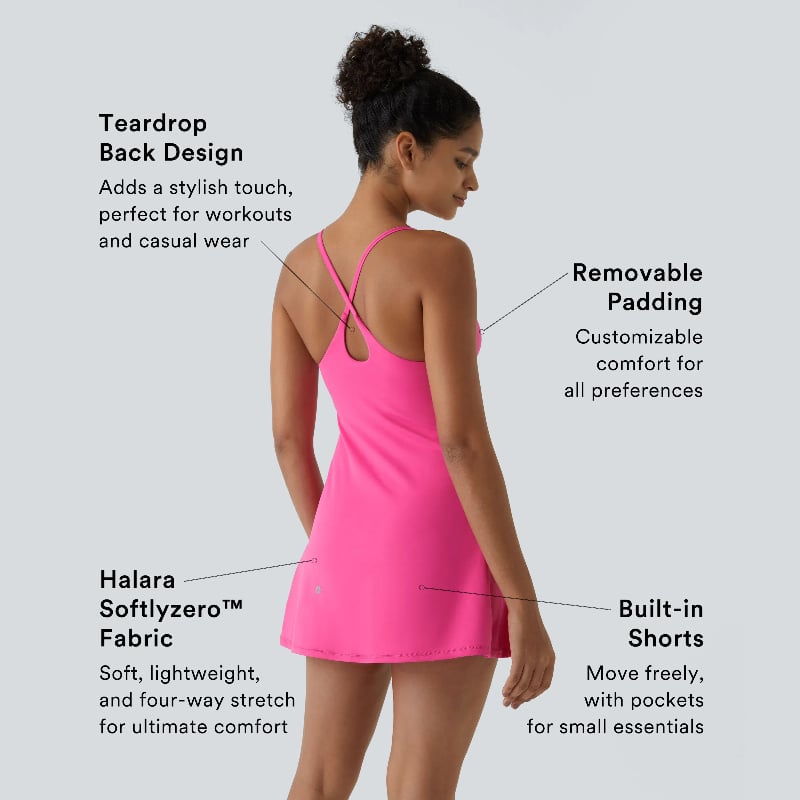 🎁Sista dagen 49% rabatt🔥Den ultimata rygglösa aktivklänningen - gjord för rörelse och enkla toalettbesö