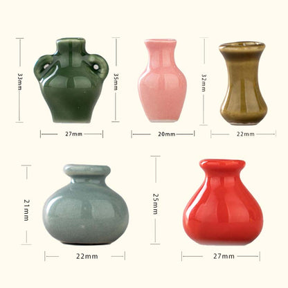 🌼 Keramiska minivaser som kylskåpsmagneter