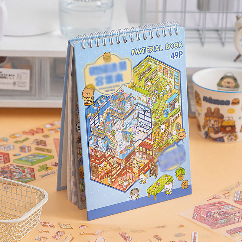 🌟Kreativitet möter lek🎨 Stresslindrande handgjorda scenklistermärke