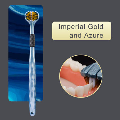 🦷 Tresidig tandborste med mjuka bors