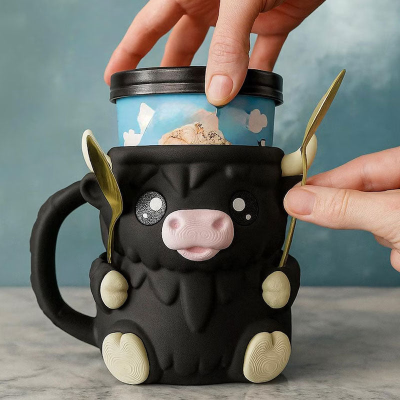 🐮Ferdinand Highland Cow Ice Cream Pint Holder