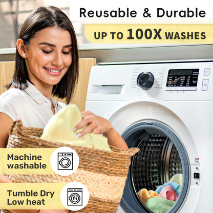 🧼🌀 Mikrofiber rengöringsdukar i rulle