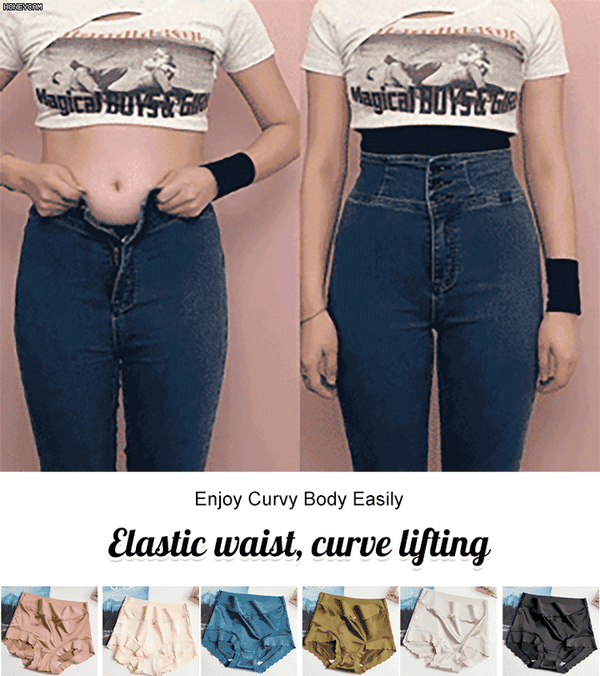 💖Storlek: 40-100 kg✨🎁Köp 1 få 2 (3-pack) 🎁Premium satin antibakteriell Ice Silk fuktabsorberande trosor