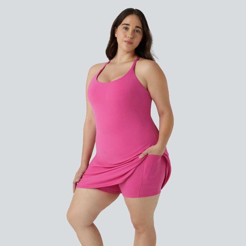 🎁Sista dagen 49% rabatt🔥Den ultimata rygglösa aktivklänningen - gjord för rörelse och enkla toalettbesö